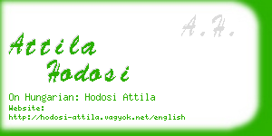 attila hodosi business card